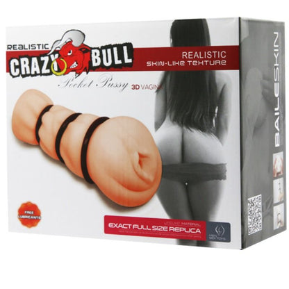 CRAZY BULL - VAGINAMASTURBATOR MED RINGAR