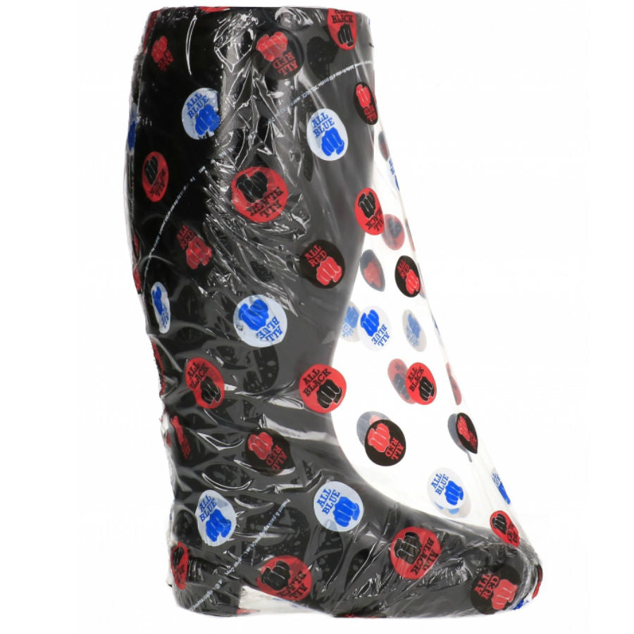 KOKONAAN MUSTA - JÄTTILÄISKOKOINEN PEHMEÄ FISTING-SAAPAS 31 CM