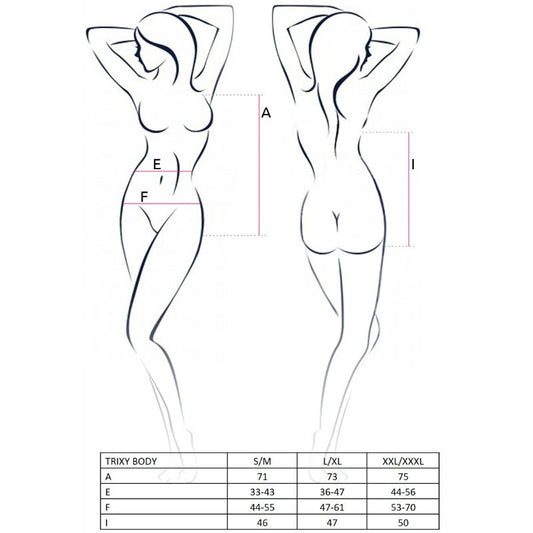 PASSION - NAISTEN TRIXY NALLE MUSTA KOKO L/XL