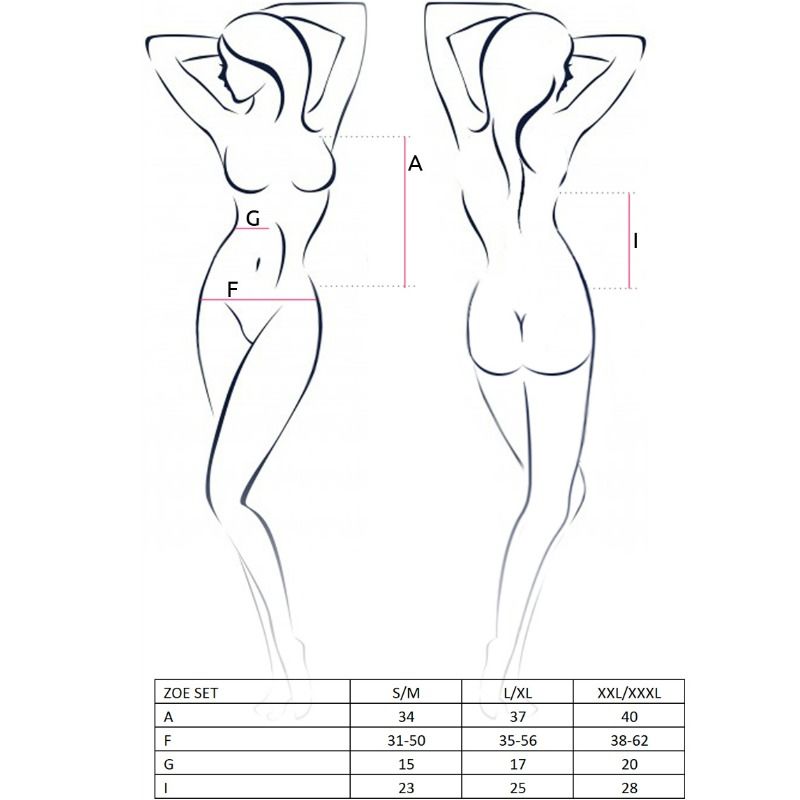 PASSION - NAISTEN ZOE-SETTI KOKO L/XL