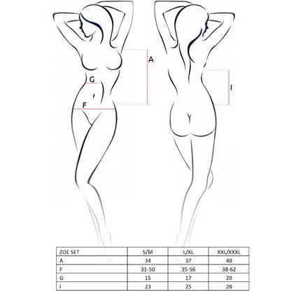 PASSION - NAISTEN ZOE-SETTI KOKO L/XL