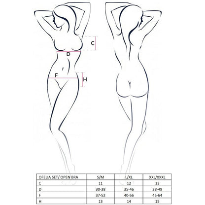 PASSION - NAISTEN OFELIA-SETTI KOKO L/XL