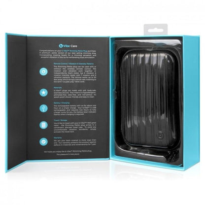 B-VIBE - RIMMING KAUKOSÄÄDINTÄINEN ANAALITULPPA PETITE BLACK