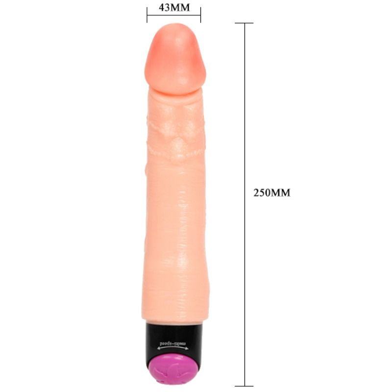 BAILE - FLEXIBEL REALISTISK VIBRATOR 25 CM