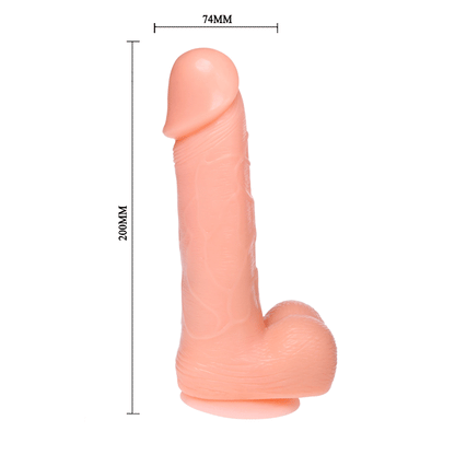 BAILE - REALISTINEN DILDO DONG VÄRITÄVÄ JA PYÖRIVÄ 20 CM