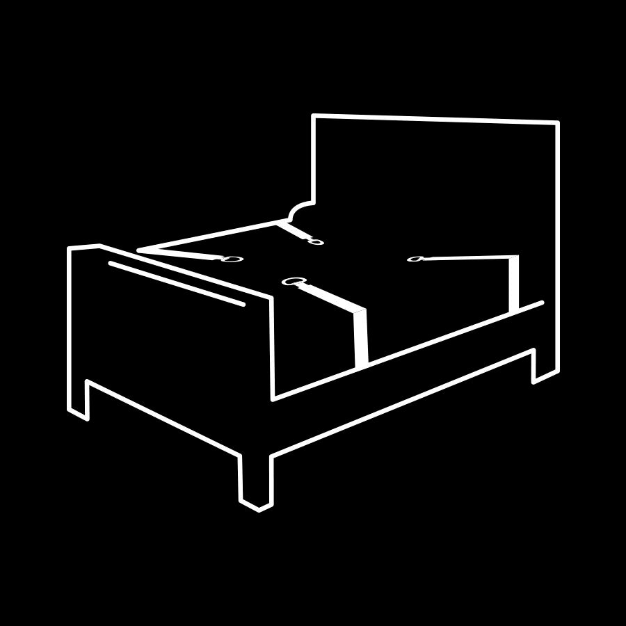 FETISSINEN ALISTUVA - KÄSIRAUTOJEN JA SIDOKSIEN SETI NOPREENIVUORI