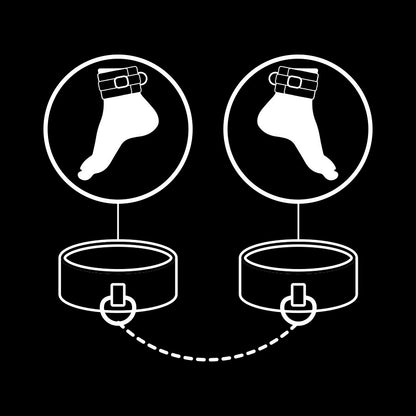 FETISSINEN ALISTUVAT - VEGAANINEN NAHKAINEN NILKKARAUTAAT NOPREENIVUORALLA