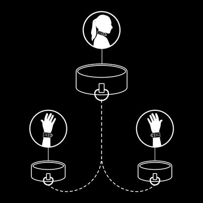 FETISSINEN ALISTUVA - VEGAANINEN NAHKAKAULAKAULAKORU JA KÄSIRAUAT NOPREENIVUORALLA