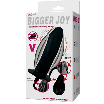 BAILE - BIGGER JOY PUHALLETTAVA DILDO VÄRIÄVELLÄ 16 CM