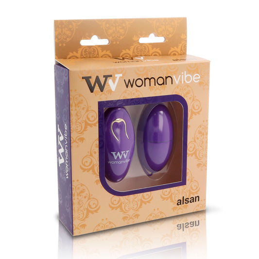WOMANVIBE - ALSAN SILIKONI-KAUKOSÄÄDIN, MUNA, VIOLETTI