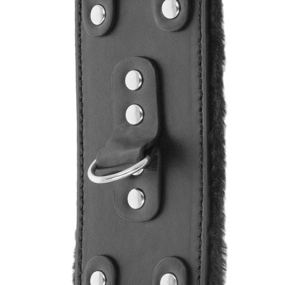 MÖRKR - SVARTA JUSTERBARA LÄDERHANDBOJOR MED FODER