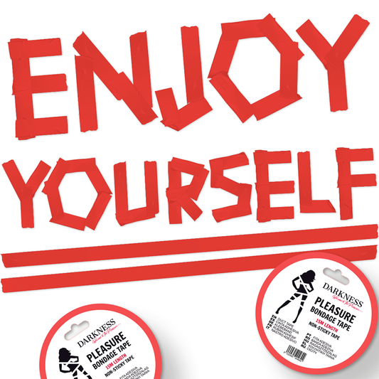 DARKNESS - TAHMATTOMA PUNAINEN SIDONTATEIPPI 15 M