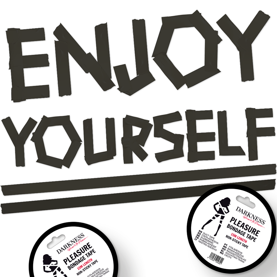 DARKNESS - TAHMATTOMA MUSTA SIDONTATEIPPI 15M