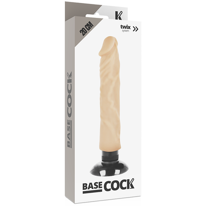 Basecock - Realistinen vibraattori 2-1 lihaa 20 cm -O- 4 cm