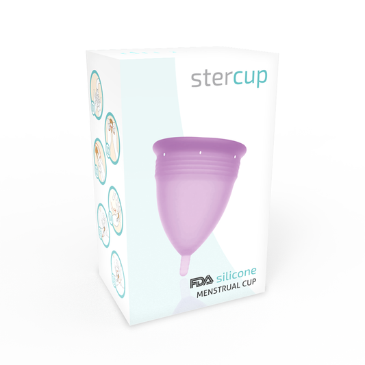STERCUP - FDA:N SUOSITUS SILIKONISESTA KUUKAUKUPISTA, VIOLETTI - KOKO L