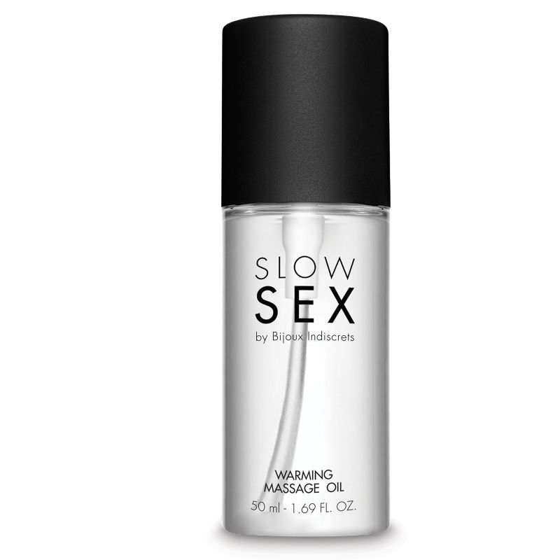 BIJOUX - SLOW SEX -HIDASTA SEKSUA VARTEN VALMISTETTU HIERONTAÖLJY LÄMPÖVAIKUTUKSELLA 50 ML