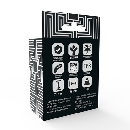 BEROENDE LEKSAKER - POTENZ- C-RING PENIS SVART