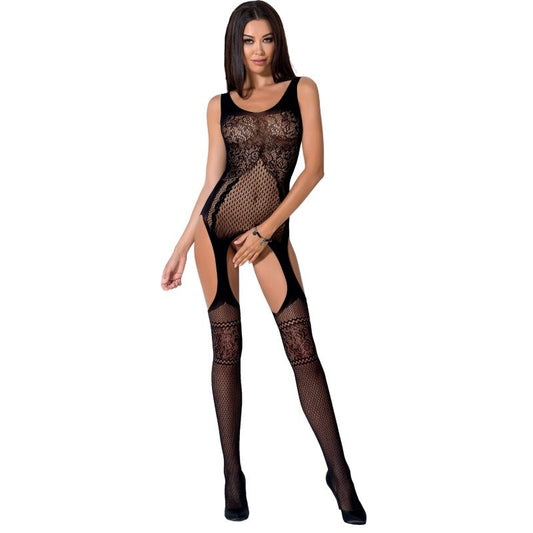 PASSION - NAISTEN BS061 VALKOINEN BODYSTOCKING, YKSI KOKO