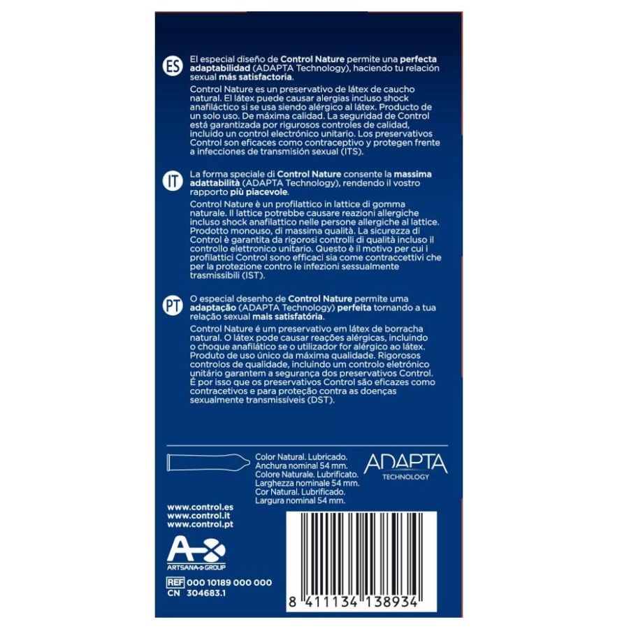 CONTROL - ADAPTA NATURE KONDOMI 24 KPL