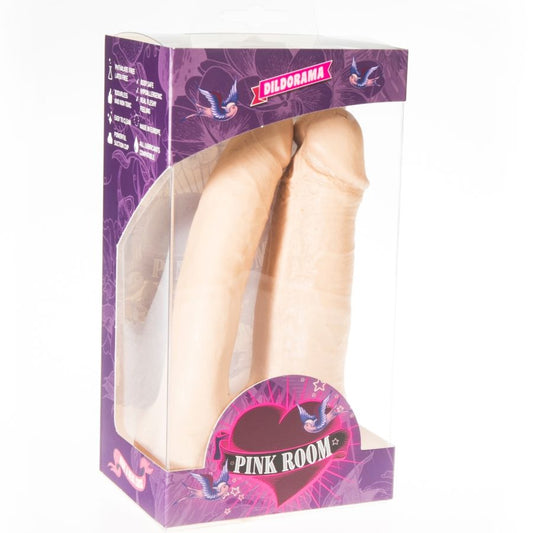 PINK ROOM - ARTHUS REALISTINEN KAKSOISDILDO LIHASTA 17CM/15.5CM