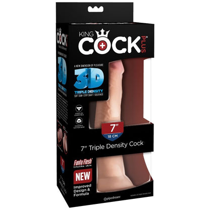 KING COCK - KOLMOISTIHEVYYDIDILDO 18 CM