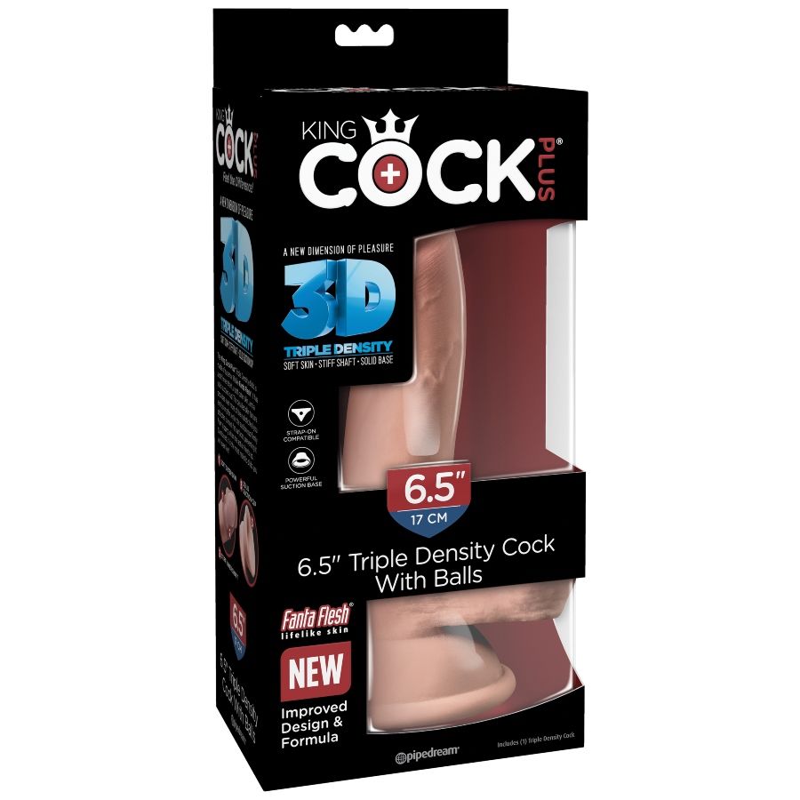 KING COCK - KOLMOISTIHEVYYDIDILDO 14 CM