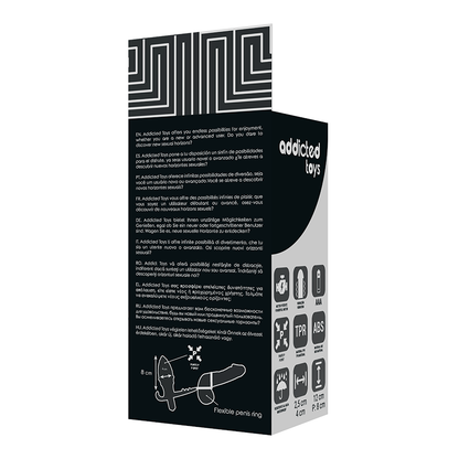 ADDICTED TOYS - ANAALITULPPA KAKSOISKERTAISELLA MUSTALLÄ RENKAALLA