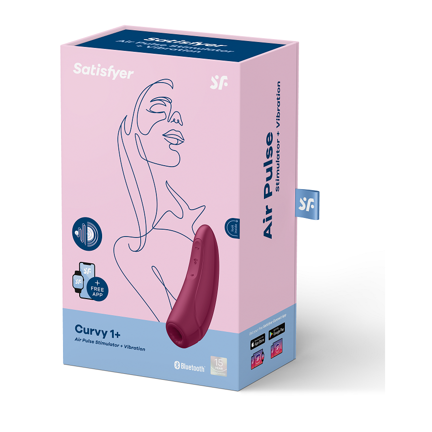 SATISFYER - CURVY 1 + PUNAINEN VAALEANPUNAINEN
