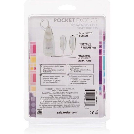 CALEXOTICS - VÄRISEVÄT LUODIOT HOPEA DUO