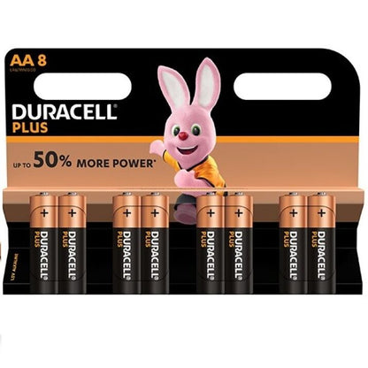 DURACELL PLUS POWER -paristot AA LR6 8 kpl