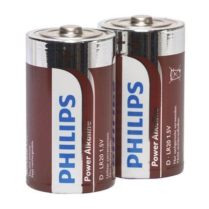 PHILIPS - POWER ALKALINE PILA D LR20 -PAKKAUS 2