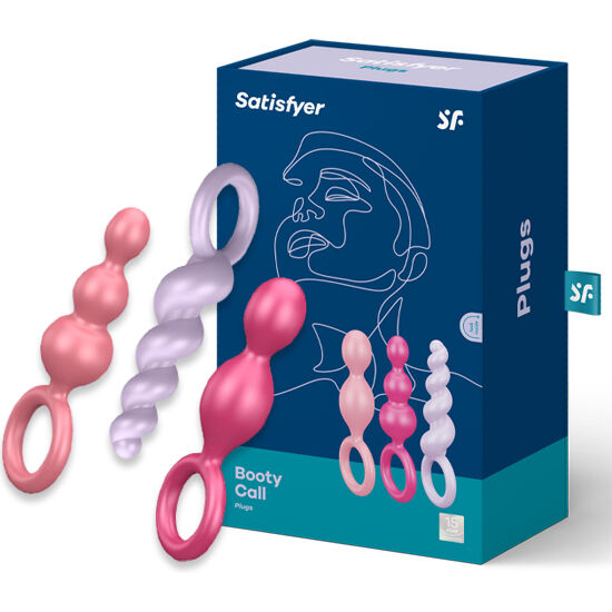 SATISFYER - ANAALITULPPASETTI 3 KPL TRICOLOR