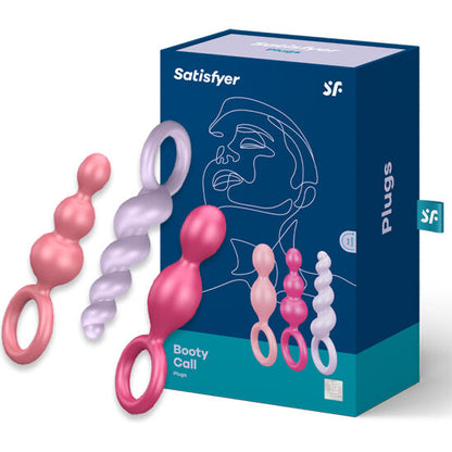 SATISFYER - ANAALITULPPASETTI 3 KPL TRICOLOR