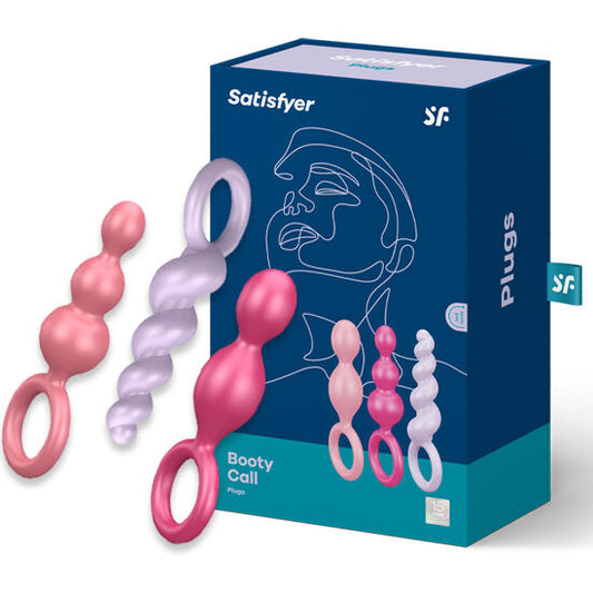 SATISFYER - ANAALITULPPASETTI 3 KPL TRICOLOR
