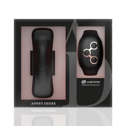 ANNE'S DESIRE - PANTY PLEASURE TECHNOLOG A WATCHME SVART/GULD