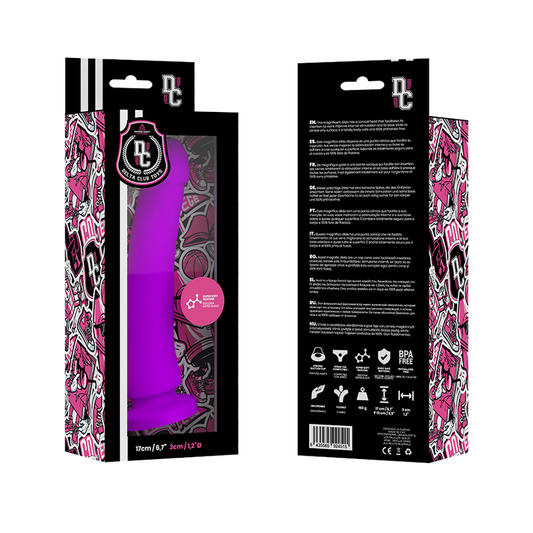 DELTA CLUB - LELUT LILANVÄRIINEN LÄÄKETIETEELLINEN SILIKONIDILDO 17 CM -O- 3 CM