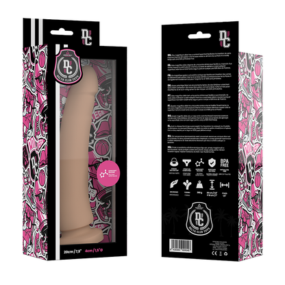 DELTA CLUB - LELUT LUONNOLLINEN DILDO LÄÄKETIETEELLINEN SILIKONI 20 CM -O- 4 CM