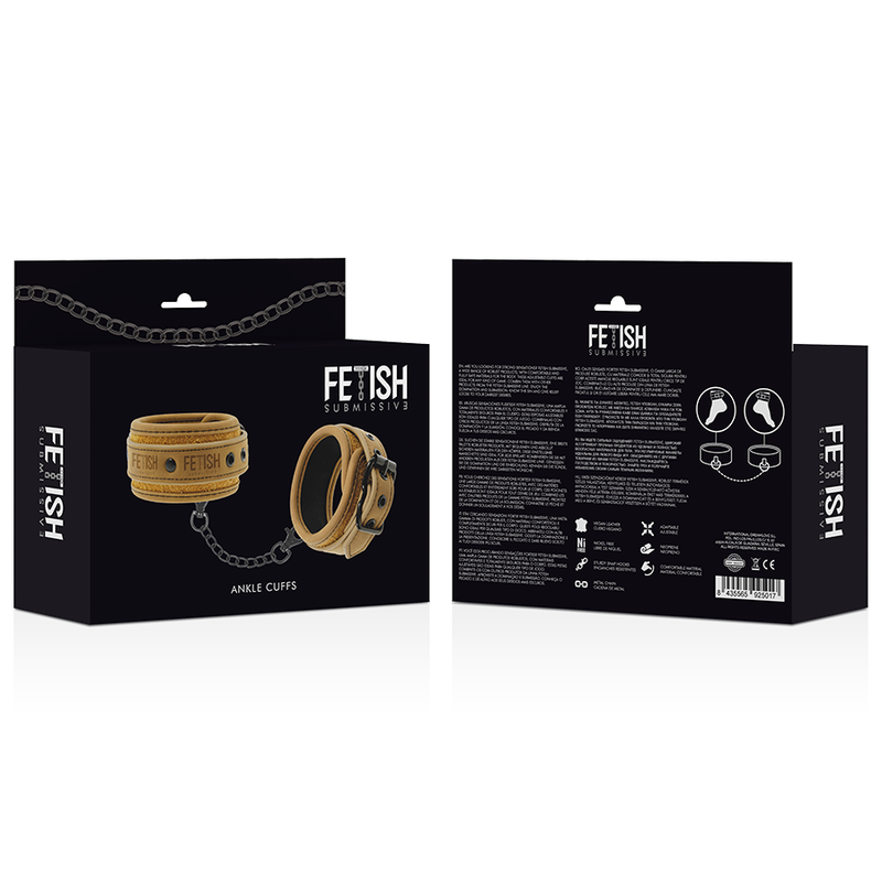 FETISH SUMBISSIVE ORIGEN - VEGAANINEN NAHKAINEN NILKKARAUTA NEOPREENIVUORILLA