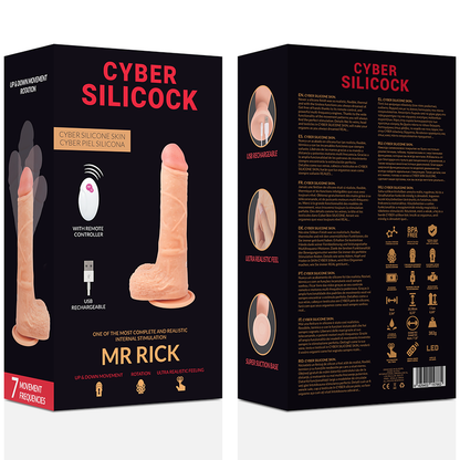 CYBER SILICOCK - KAUKOSÄÄDIN REALISTINEN MR RICK 20,9 CM -O- 4 CM