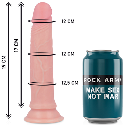 ROCKARMY - SELE + FLYTANDE SILIKONDILDO PREMIUM AVENGER 19 CM -O- 3,98 CM