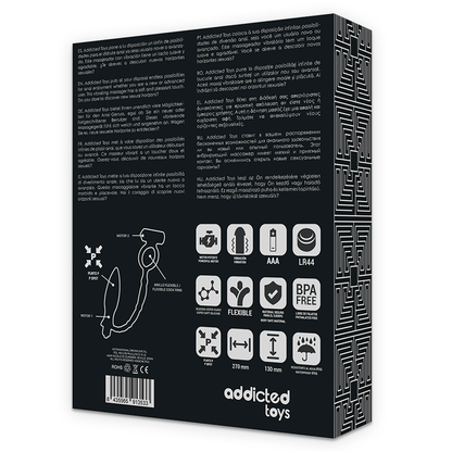 ADDICTED TOYS - ANAALITULPPA VÄRIMÄISELLÄ RENKAALLA