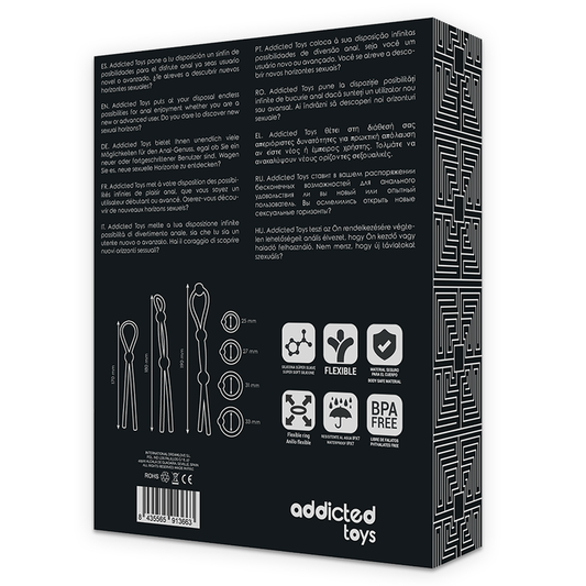 ADDICTED TOYS - JOUSTAVA SILIKONISET PENSIRENKAAT, 7 OSAA